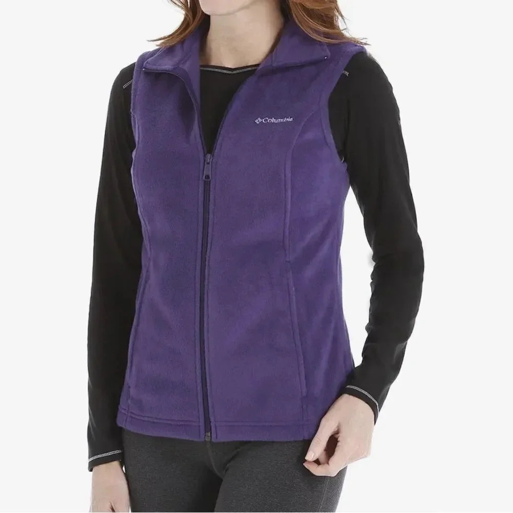 Columbia Benton Springs purple color sleeves vest women’s Size M